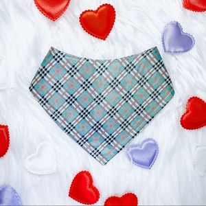 Valentine’s Day plaid DOG and CAT bandana